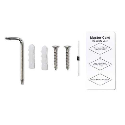 Qoltec QOLTEC ZAMEK SZYFROWY DOTYKOWY TITAN Z CZYTNIKIEM LINII PAPILARNYCH | RFID | BT 4.0 | KOD | KARTA | BRELOK | DZWANEK | IP68