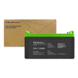 Qoltec QOLTEC AKUMULATOR ŻELOWY 12V | 120AH | GEL