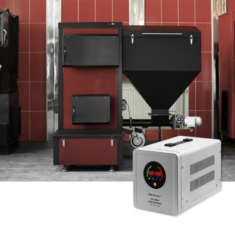 Qoltec QOLTEC ZASILACZ AWARYJNY PURE SINE WAVE UPS | 500VA | 350W | STAŁA FAZA | SZARY