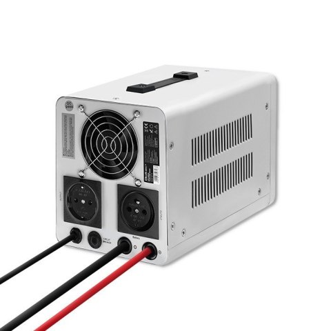 Qoltec QOLTEC ZASILACZ AWARYJNY PURE SINE WAVE UPS | 500VA | 350W | STAŁA FAZA | SZARY