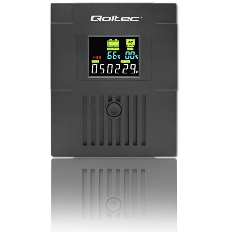 Qoltec QOLTEC ZASILACZ AWARYJNY UPS LINE INTERACTIVE | MONOLITH | 2000VA | 1200W | LCD | USB
