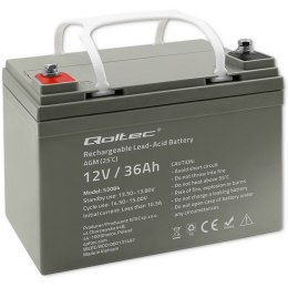 Qoltec Qoltec Akumulator AGM | 12V | 36Ah | Bezobsługowy | Wydajny | LongLife | do UPS, skutera