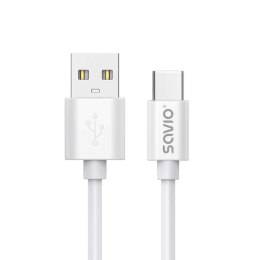 SAVIO SAVIO KABEL USB-A - USB-C, 3 M, BIAŁY, CL-168