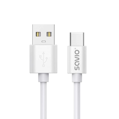 SAVIO SAVIO KABEL USB-A - USB-C, 3 M, BIAŁY, CL-168