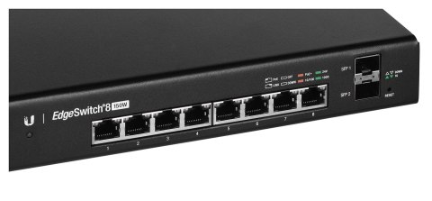 UBIQUITI Switch Ubiquiti EdgeSwitch 8 PoE 10p PoE ( PoE+: 8;) 130W Managed Gigabit