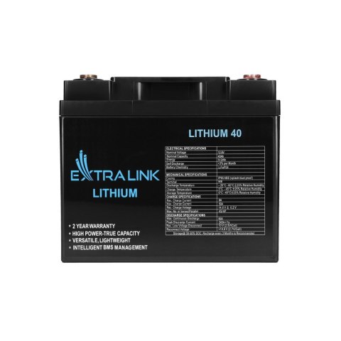 Extralink EXTRALINK AKUMULATOR LIFEPO4 12.8V 40AH