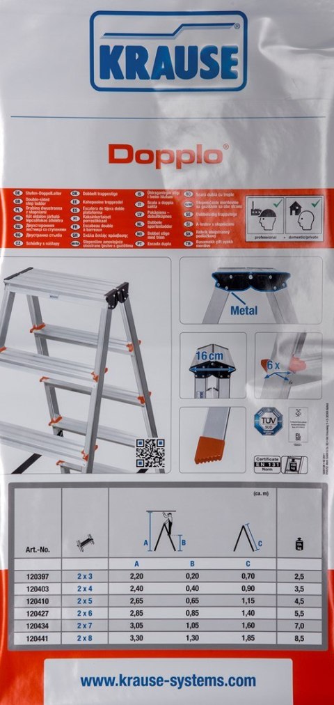 Krause Drabina dwustronna Krause Dopplo 120403
