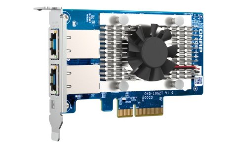 QNAP Qnap QXG-10G2T, 2x 10GbE, PCIe Gen3 x4, Low-profile