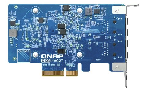 QNAP Qnap QXG-10G2T, 2x 10GbE, PCIe Gen3 x4, Low-profile