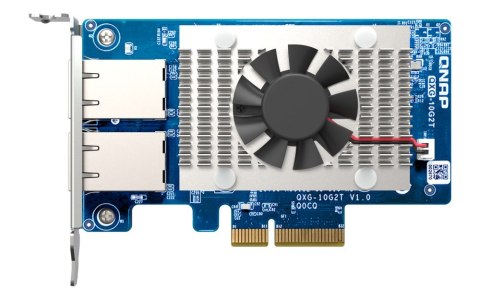 QNAP Qnap QXG-10G2T, 2x 10GbE, PCIe Gen3 x4, Low-profile