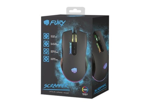 FURY FURY MYSZ DLA GRACZY SCRAPPER 6400DPI RGB NFU-1699