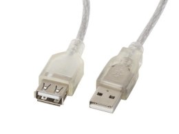 Lanberg Kabel Lanberg CA-USBE-12CC-0018-TR (USB 2.0 M - USB 2.0 F; 1,8m; kolor biały)
