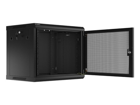 Lanberg SZAFA INSTALACYJNA RACK WISZĄCA 19" 9U 600X450 CZARNA DRZWI PERFOROWANE LANBERG (FLAT PACK)