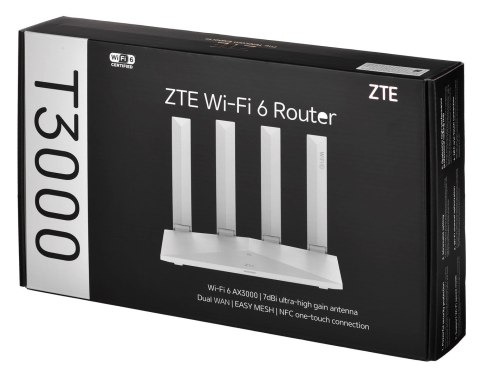 ZTE Poland Router ZTE T3000 Wi-Fi 6 router Wi-Fi jednostka IDU