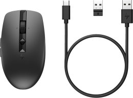 Hewlett-Packard Mysz HP 710 Rechargeable Silent Mouse Black bezprzewodowa z akumulatorem czarna 6E6F2AA