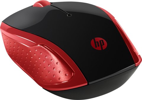 Hewlett-Packard Mysz HP Wireless Mouse 200 Empress Red bezprzewodowa czerwono-czarna 2HU82AA