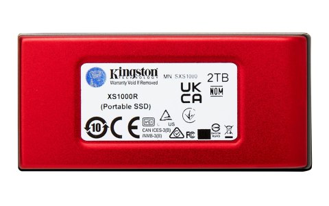 Kingston KINGSTON DYSK SSD 2000G PORTABLE XS1000R RED