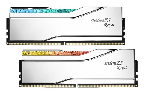 G.SKILL G.SKILL TRIDENT Z5 ROYAL RGB DDR5 2X32GB 6000MHZ CL28 SILVER F5-6000J2836G32GX2-TR5S