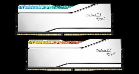 G.SKILL G.SKILL TRIDENT Z5 ROYAL RGB DDR5 2X32GB 6000MHZ CL28 SILVER F5-6000J2836G32GX2-TR5S