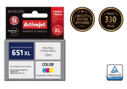 Activejet Activejet AH-651CRX Tusz (zamiennik HP 651 C2P11AE; Premium; 18 ml; kolor)