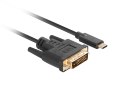 Lanberg LANBERG KABEL USB-C(M)->DVI-D(24+1)(M) 1.8M CZARNY CA-CMDV-10CU-0018-BK