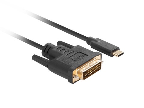 Lanberg LANBERG KABEL USB-C(M)->DVI-D(24+1)(M) 1.8M CZARNY CA-CMDV-10CU-0018-BK