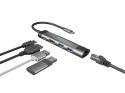 NATEC NATEC MULTIPORT FOWLER GO USB-C -> HUB USB 3.0 X2, HDMI 4K, USB-C PD, RJ45 NMP-1985