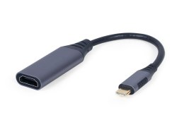 GEMBIRD GEMBIRD ADAPTER USB TYP-C DO HDMI NA KABLU SZARY, 15CM