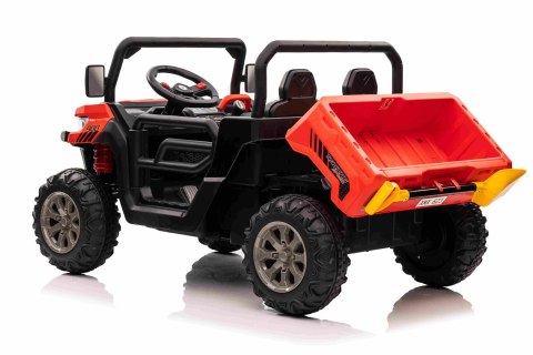 Auto Pick-Up Speed 900 dla dzieci Czerwony + Napęd 4x4 + Ruchomy kiper + Bagażnik + Pilot + Łopatka + Audio LED