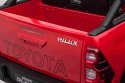Toyota Hilux na akumulator dla dzieci Czerwony + Napęd 4x4 + Pilot + 2 bagażniki + Radio MP3 + LED