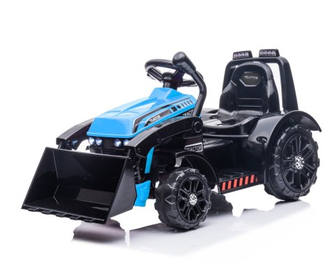 Traktor Spychacz G320 dla najmłodszych dzieci Niebieski + Ruchoma łyżka + Melodie + Klakson + Światła LED
