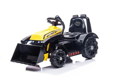 Traktor Spychacz G320 dla najmłodszych dzieci Żółty + Ruchoma łyżka + Melodie + Klakson + Światła LED
