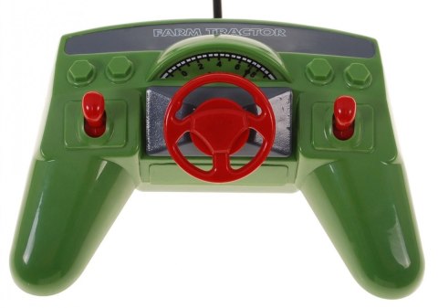 Traktor z koparką i przyczepą dla dzieci 3+ Zdalnie sterowany + Ruchome elementy Zielony