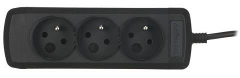 Activejet Przedłużacz Activejet (3 x UTE; 10 A; 1,5m; kolor czarny)