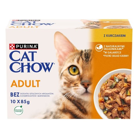 PURINA NESTLE PURINA Cat Chow Kurczak, cukinia - mokra karma dla kota - 10x85 g