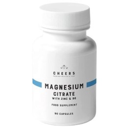 Cheers Magnesium Citrate suplement diety wspierający układ kostny i nerwowy 90 kapsułek