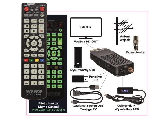 WIWA WIWA TUNER DVB-T/T2 H.265 MINI LED