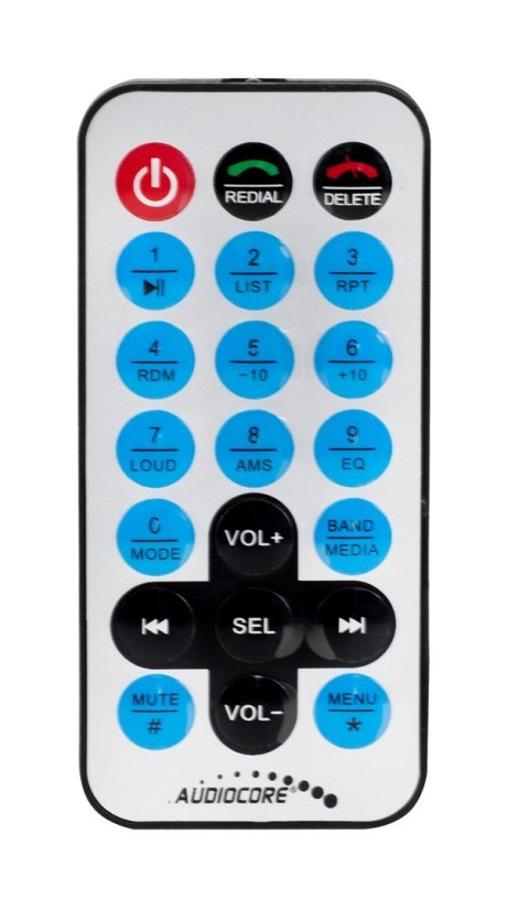 AUDIOCORE Radioodtwarzacz samochodowe AUDIOCORE AC9900 (USB, USB + AUX, USB + AUX + karty SD)