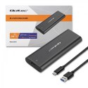 Qoltec QOLTEC OBUDOWA DO DYSKÓW KIESZEŃ M.2 SATA SSD | NVME | USB TYP C