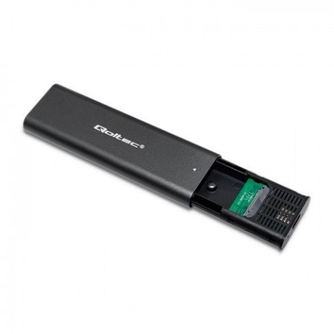 Qoltec QOLTEC OBUDOWA DO DYSKÓW KIESZEŃ M.2 SATA SSD | NVME | USB TYP C
