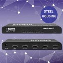 Qoltec QOLTEC ROZDZIELACZ SPLITTER 4XHDMI 4KX2K | 6GB/S | 60HZ