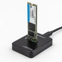 Qoltec QOLTEC STACJA DOKUJĄCA DYSKÓW SSD M.2 SATA/PCIE | NGFF/NVME | USB 3.1