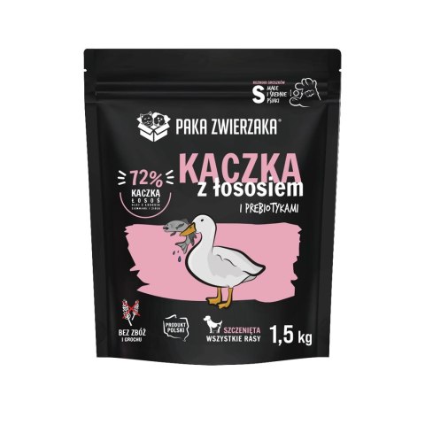 PAKA ZWIERZAKA Paka Zwierzaka Seventh Heaven Kaczka z łososiem PUPPY ''S'' 1,5kg