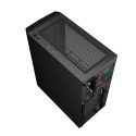 GEMBIRD GEMBIRD OBUDOWA FORNAX 400X MIDI-TOWER (2X USB 3.0, 1X USB 2.0, HD AUDIO, SZKLANY PANEL BOCZNY, PODŚWIETLENIE ARGB) CZARNA