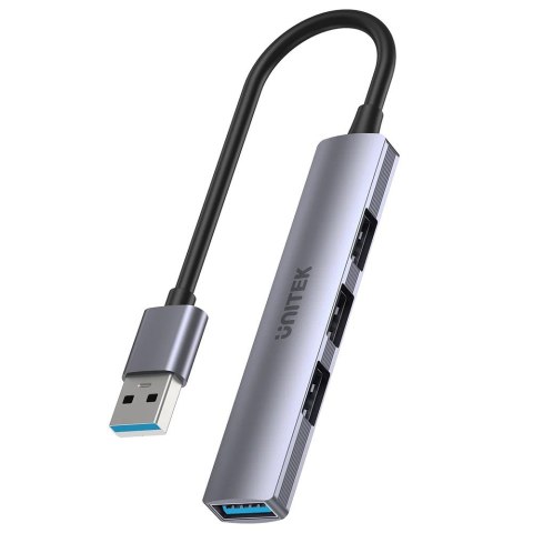 UNITEK UNITEK HUB USB-A 1XUSB-A 5 GBPS, 3XUSB-A 2.0 ALU