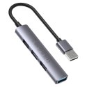 UNITEK UNITEK HUB USB-A 1XUSB-A 5 GBPS, 3XUSB-A 2.0 ALU