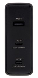 UNITEK UNITEK ŁADOWARKA GAN 2X USB-C, USB-A, 140W