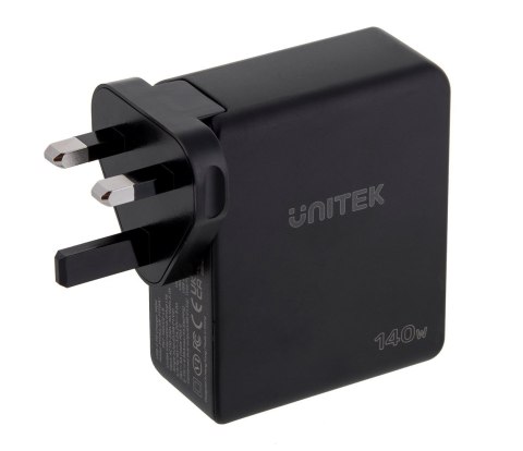 UNITEK UNITEK ŁADOWARKA GAN 2X USB-C, USB-A, 140W