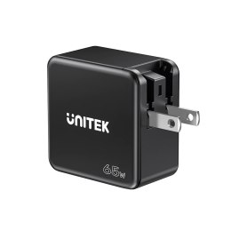 UNITEK UNITEK ŁADOWARKA GAN, PD 65W 2X USB-C, USB-A