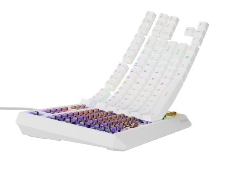 GENESIS GENESIS Thor 230 TKL klawiatura Gaming USB + RF Wireless + Bluetooth QWERTY Biały
